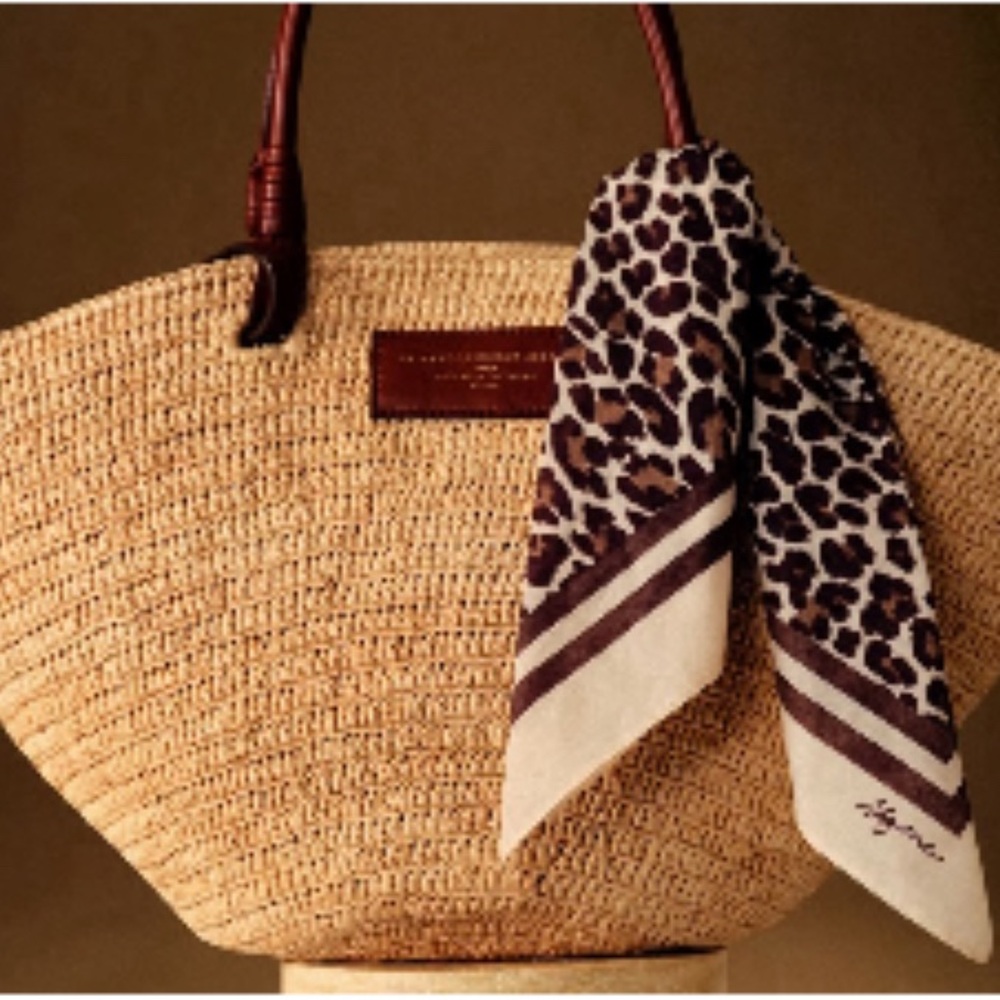 Sezane Square Scarf NWT Leopard